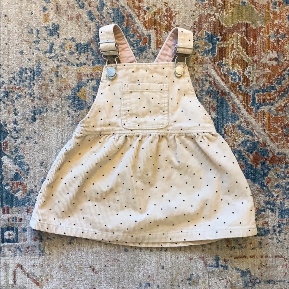 Zara Polka dot overall dress